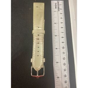 Michele Leather Watch Band Bracelet Preowned Good Condition 18mm N819
